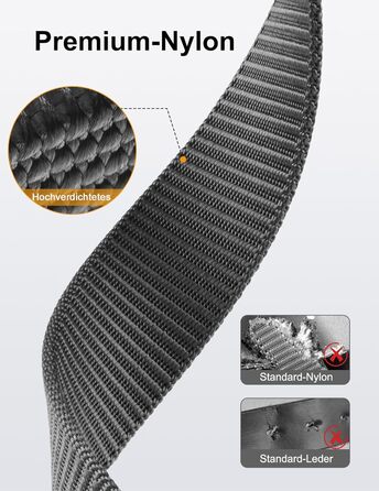 Чоловічий ремінь JUKMO Automatik з нейлону, ширина 3,8 см, з регулюванням, розмір M (91-105 см), довжина 125 см, сірий