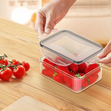 Набір контейнерів для зберігання продуктів 40 шт. з кришками, витіканнями, BPA-free, для кухні