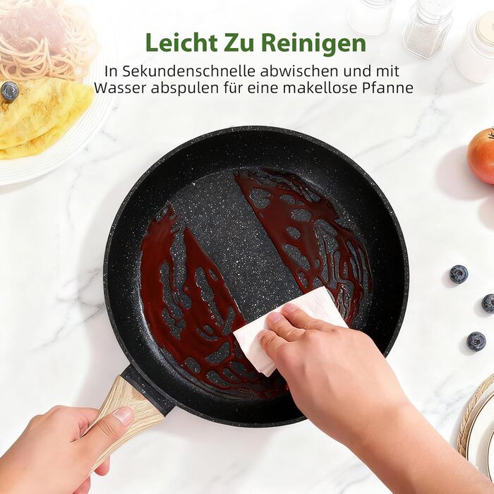 Набір каструль та сковорідок GMISUN 11 предметів з нержавіючої сталі, індукційне дно, для всіх типів плит, без PFOA/PFOS, чорний