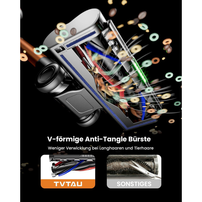 Бездротовий акумуляторний пилосос 600W з потужністю всмоктування 50KPA, 70 хвилин роботи, самостійна парковка, антизаплутана щітка та LED-дисплей, 8-ступенева фільтрація, кріплення на стіну, для шерсті тварин/килимів/твердих поверхонь/автомобіля (фіолетов