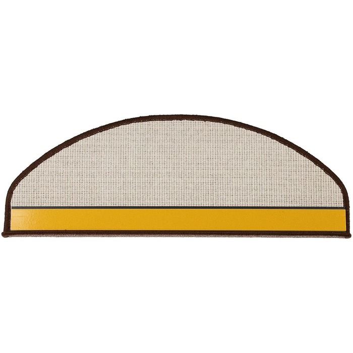 Сходинкові килимки ETM Original: набір 15 шт. у 20 кольорах та 20 моделях (напівкруглі, 23,5 x 65 см, бежевий)