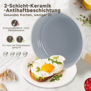 Scheffler Nonstick Fry Pan Set - 20/24/28cm - Compatible with All Cooktops