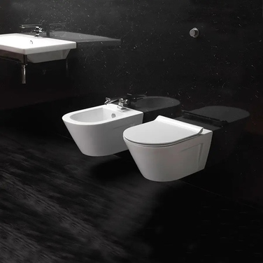 Сидіння для унітаза GSI Ceramica — білий дуропласт