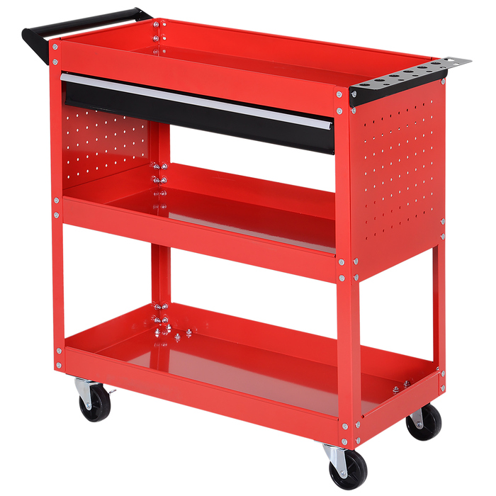 HOMCOM Garden Bench, 60 kg Weight Capacity, Red, Weatherproof & Stable, Ideal for Garden & Patio