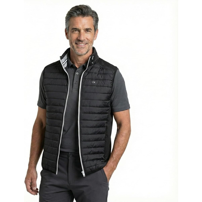 Чоловіча жилетка Calvin Klein Hybrid CK Insulate, чорний/сріблястий, легка та ізольована