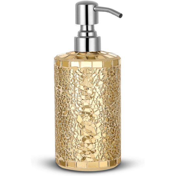 Набір аксесуарів для ванної кімнати, 4 шт., золотий, з дозатором мила, скляницями для ватних паличок, тримачем для зубних щіток та мильничкою