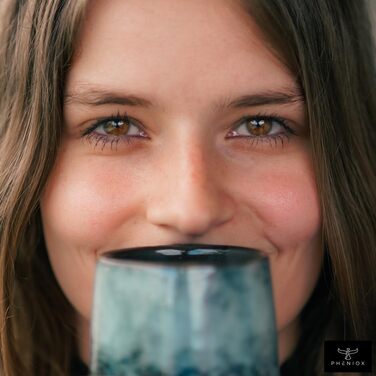 Набір кавових чашок Cappuccino Infinity | 4 шт. по 220 мл - порцелянові чашки преміум-якості | Набір кавових чашок без ручки | Подарунковий набір у сучасному дизайні, придатний для миття в посудомийній машині | Також підходить для чаю