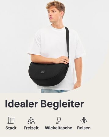 Сумка через плече Johnny Urban Ally Medium Сіра (10л) - Водовідштовхувальна Moon Bag для жінок та чоловіків