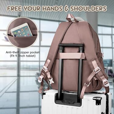 Шкільний рюкзак для дівчаток (3-7 клас), 36L з сумкою через плече, стильний рюкзак-рюкзак для підлітків (колір: коричневий)