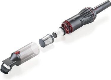 Ручний пилосос Genius Invictus One 9 шт антрацит: акумуляторний, безмішковий, 90 Вт BLDC мотор + насадки