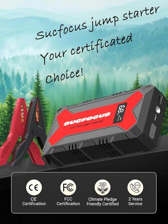 Powerbank для автомобіля Starthilfe 4000A: Зарядний пристрій для авто 12V (до 9L бензин/8.5L дизель) з LED-ліхтариком та USB 3.0