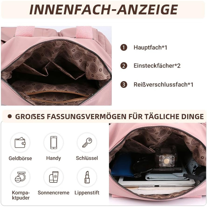 Сумка жіноча DIRRONA велика шопер – містка сумка через плече для міста, роботи, університету та подорожей, рожевий