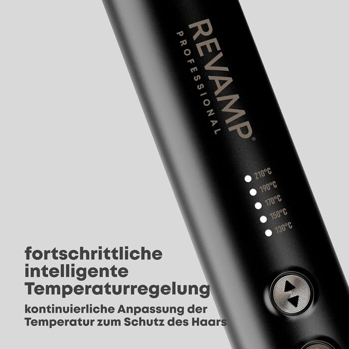 Плойка-щітка REVAMP Progloss Deep Form: випрямлення волосся, керамічне покриття, для мокрого та сухого волосся, чорний (Amazon Exclusive)