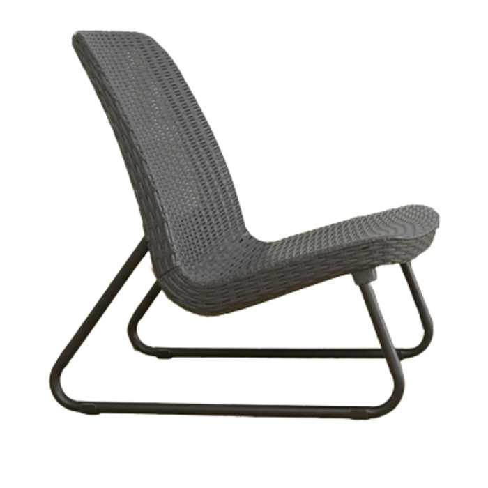 Комплект садових меблів Keter Rio Patio Set для 2 осіб: крісла та столик, антрацит