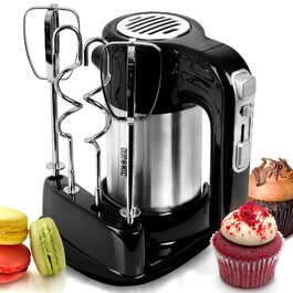 Ручний міксер Duronic 400W з набором насадок: вінчики, гаки для тіста, міксер для випічки, тіста та збивання яєць