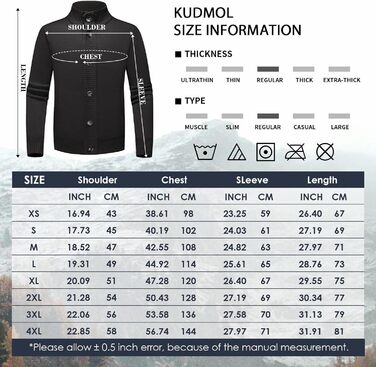 Чоловіча тепла куртка-трак з кишенями, однорядна, осінньо-зимова модель (Чорний, S)