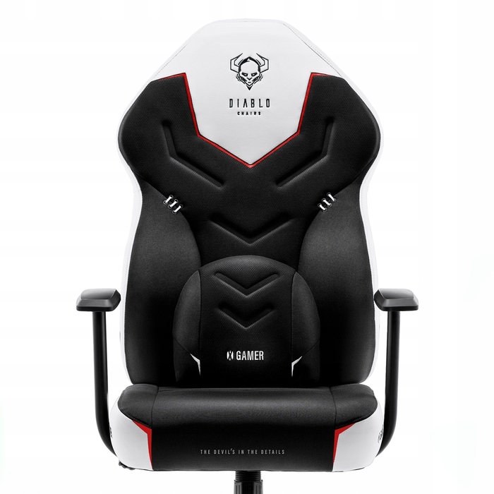 Ігрове крісло Diablo Chairs X-Gamer 2.0, тканина, чорне