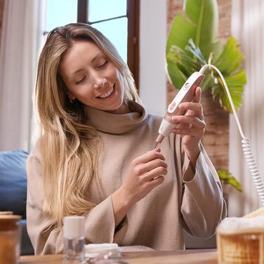 Електричний набір для манікюру та педикюру Cecotec Bamba PinkyCare 700 Perfect Nails з 7 насадками, 5 швидкостями та 2 напрямками, ергономічний дизайн