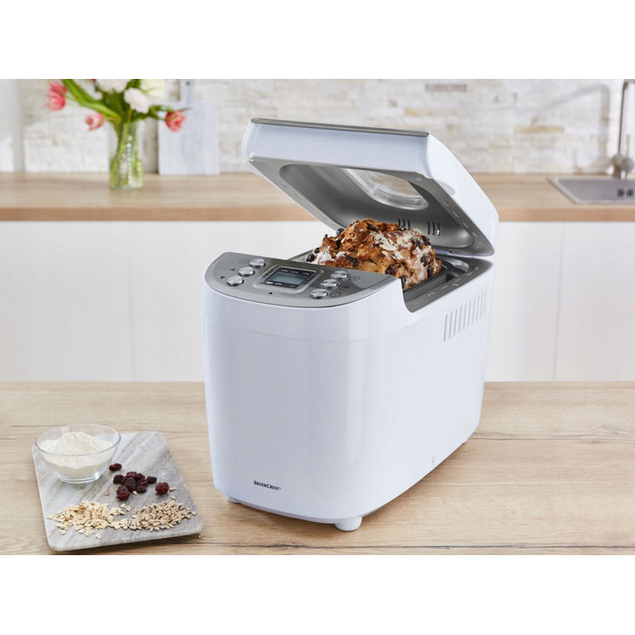 Хлібопічка SilverCrest SBB 850 E1, сріблястий/сірий, 850 Вт