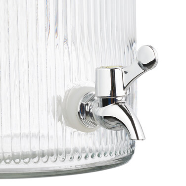 Relaxdays Drink Dispenser, Ribbed Design