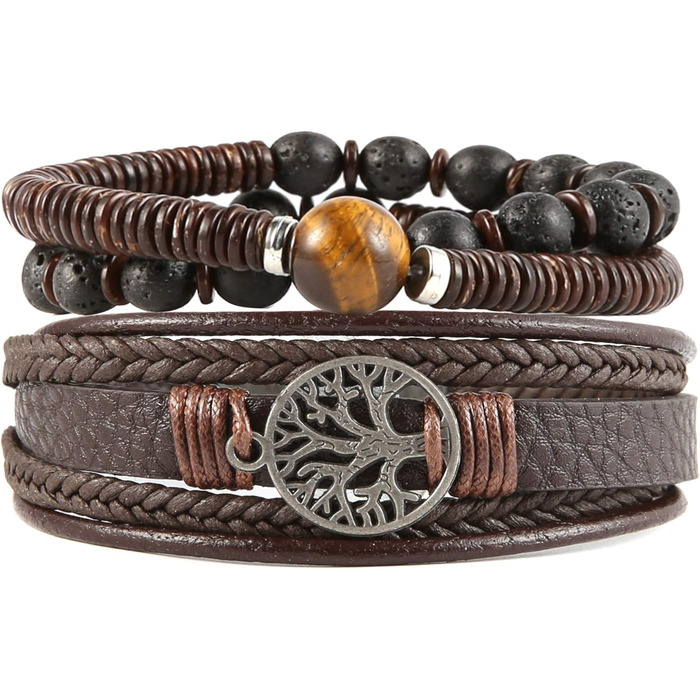 Браслети HZMAN з натуральної шкіри 