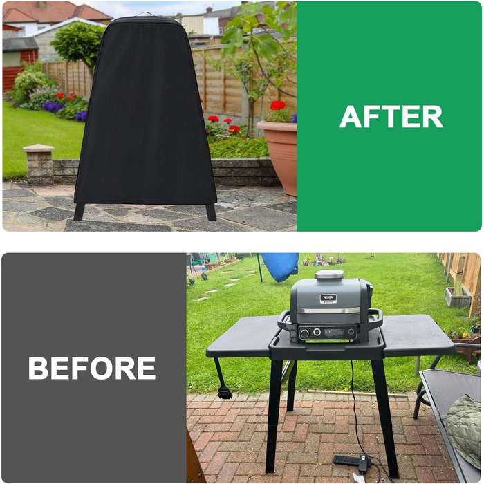 Чохол для гриля WELL GRILL для Ninja Woodfire OG701EU/OG850EU/OG901EU, водонепроникний, 600D, для електрогриля та аксесуарів (мультифункціональний захист)
