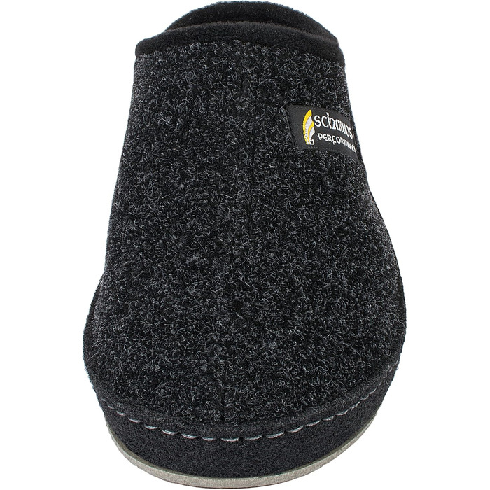 Чоловічі фетрові домашні тапочки Schawos 6030 з устілкою, супінна підошва, антиковзаючі, 43 EU, чорні