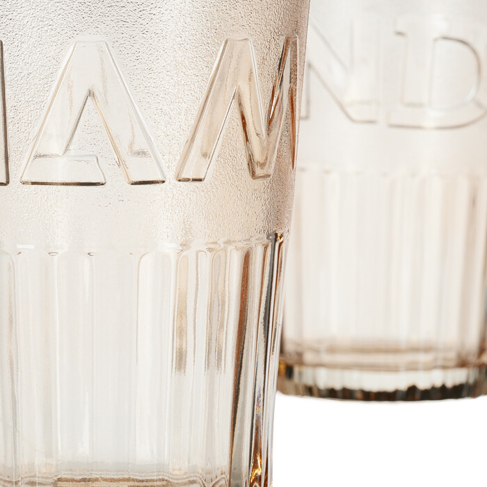 Set of 4 Charming Glass Mugs with Handles