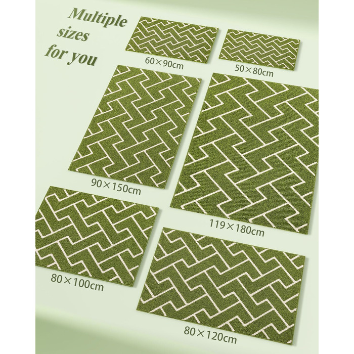 Килимок для дому чорного кольору 50 x 80 см, вологостійкий, антиковзаючий. Підходить для входу, коридору, саду, дому, тварин.