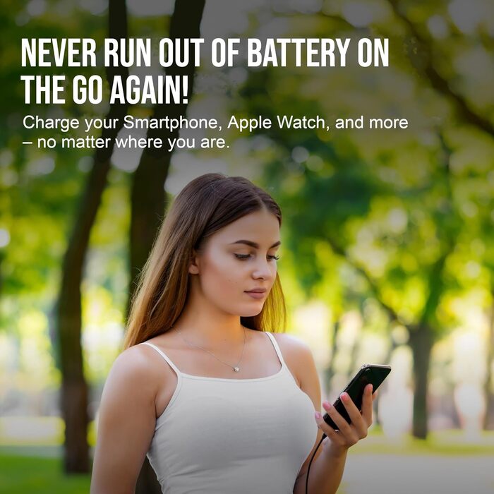 Портативний зарядний пристрій Powerbank Mini [9000mAh] білий - Швидка зарядка, PD20W, Type-C вхід/вихід, LED-індикатор заряду, USB та Type-C порти