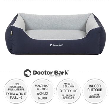 Ліжко для собак Doctor Bark Kleine Hunde - М'яке та зручне ліжко для маленьких собак, зелений колір, Made in Germany