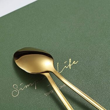 Набір ложок для коктейлів та напоїв Kyraton Edelstahl (6 шт.) з чорним титановим покриттям