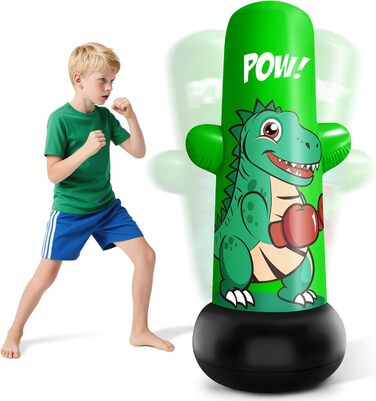 Надувний боксерський мішок JUOIFIP 120 см для дітей. Підходить для MMA, карате, таеквондо, збірка енергії