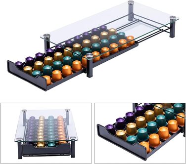 Тримач для капсул Nespresso Originaline, 40 капсул, чорний