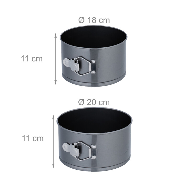 Relaxdays Springform Set with 5 Sizes