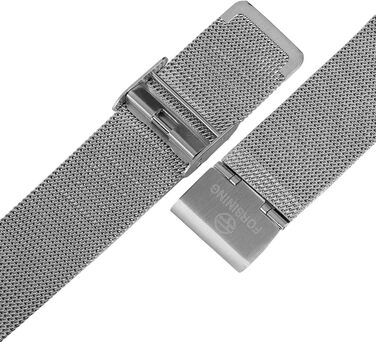 Годинник чоловічий FORSINING Механічний, ультратонкий, з браслетом з нержавіючої сталі, скелетонний, аналоговий (Бежевий)