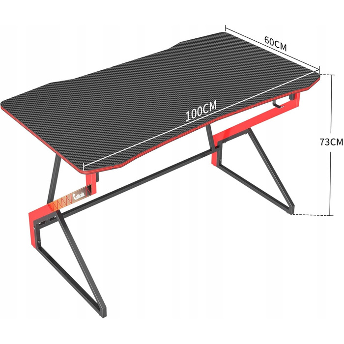 Ігровий стіл Diablo Chairs, 100 x 75 x 60 см