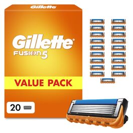 Смінні леза для чоловічої бритви Gillette Fusion 5, 20 шт, помаранчеві