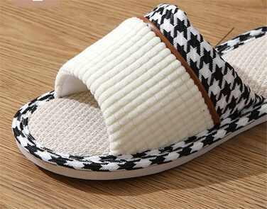 Зимові тапочки для гостей з льону, унісекс. Теплі, миючі, з антиковзким покриттям. Тапочки для дому, 36/37 EU, бежеві