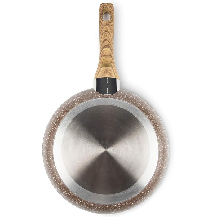 Набір сковорідок Excelsa Wood & Stone Set 3 шт. з антипригарним покриттям, алюміній, ковані