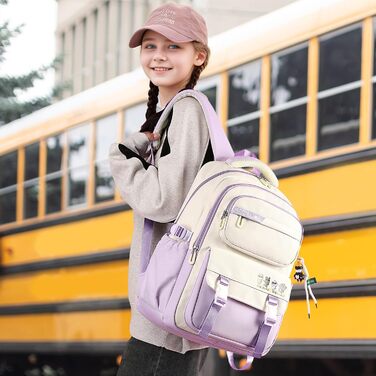 Шкільний рюкзак IvyH для дівчаток та хлопчиків, 15.6