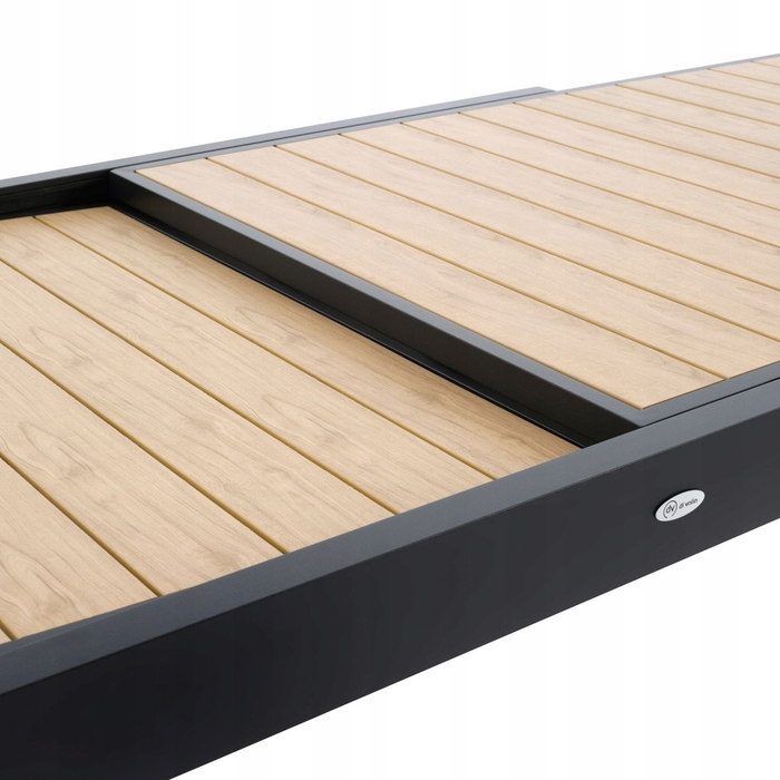 Розкладний садовий стіл Di Volio Galipo DV-062GT, бежевий, 135/270x90x75,5 см