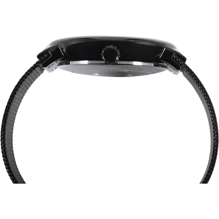 Чоловічий механічний годинник FORSINING з тонким корпусом та сталевим браслетом, Skeleton, чорний колір