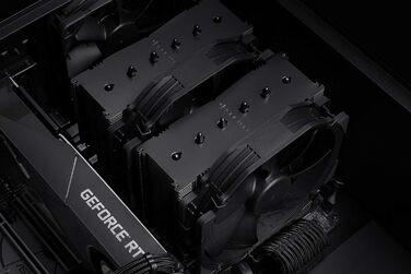 Noctua NH-D15 chromax.black - Кулер CPU Dual-Tower (140 мм, чорний)