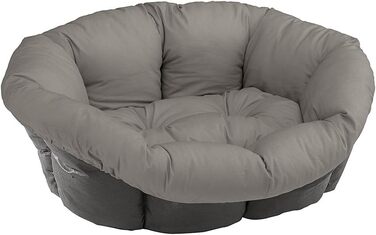Крісло-лежанка для собак та котів Ferplast SOFA 'CUSHION' - 8 подушок, сірий, 85x62x28,5 см