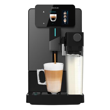 Кавомашина автоматична Cecotec Cremmaet Latte Touch 19 бар, 12 напоїв, TFT-дисплей, конічна кавомолка, автоматичне очищення