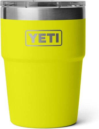 YETI Rambler Stackable Cup with MagSlider Lid - 16 oz (475 ml) - Firefly Yellow