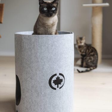 Кігтеточка-кіт-ліжко Owen XL - велика, сіра, 50 см | CanadianCat