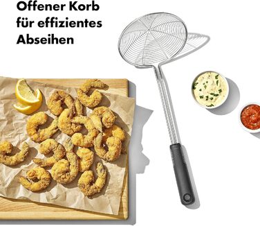 Кухонна шумівка OXO Good Grips з металу, для зціджування та знімання піни