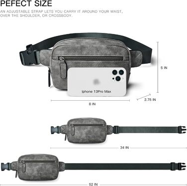 Гірчична поясна сумка-феня для чоловіків та жінок. Водонепроникна сумка на пояс для активного відпочинку, фестивалів та повсякденного використання.